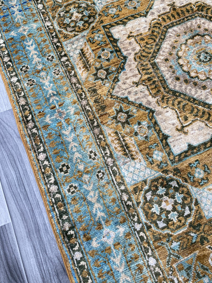 Hand Knotted Chobi Wool Rug | 150 CM x 101 CM SK#394