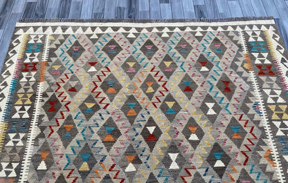 Handmade Flat Weave  Kilim Rug |280 CM x  206 CM KAS#97