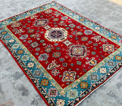 Handmade Traditional Kazak Rug  202 cm x 143 cm KSB#11385