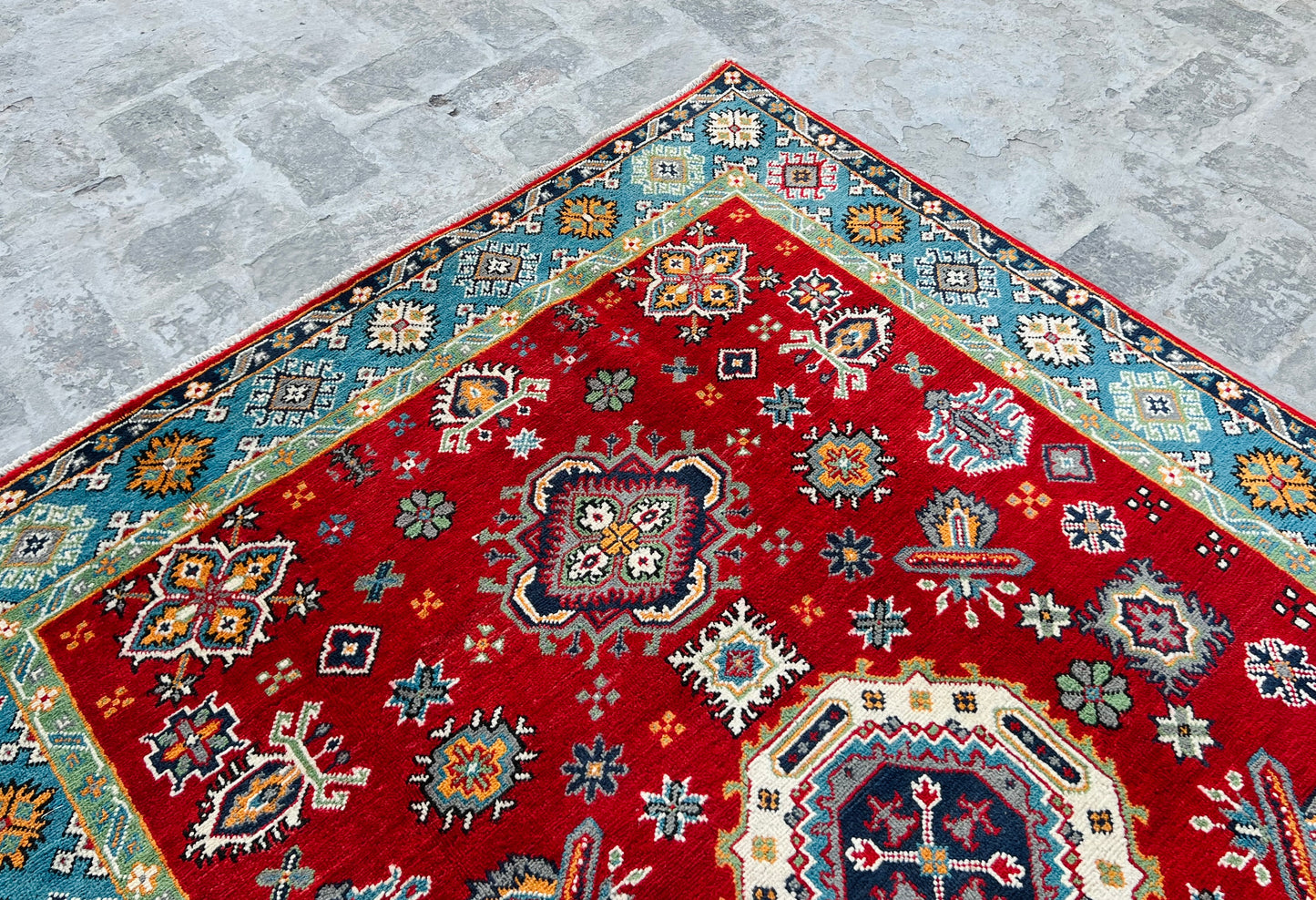 Handmade Traditional Kazak Rug  202 cm x 143 cm KSB#11385