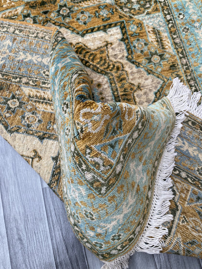 Hand Knotted Chobi Wool Rug | 150 CM x 101 CM SK#394