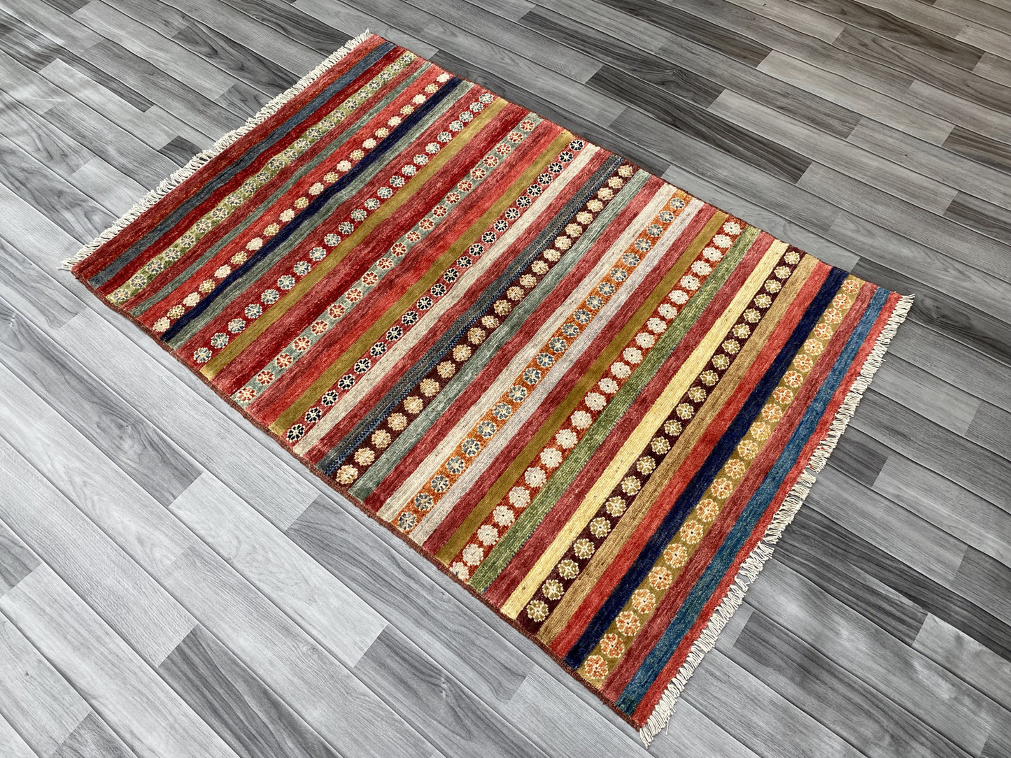 Hand Knotted Chobi Wool Rug | 151 CM x 101 CM SK#395