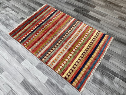 Hand Knotted Chobi Wool Rug | 151 CM x 101 CM SK#395