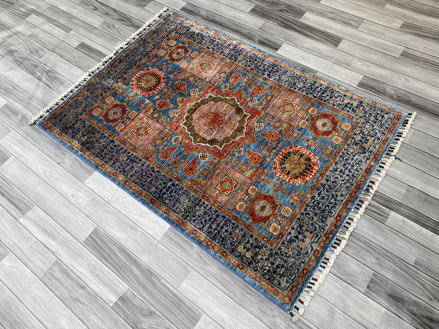 Hand Knotted Chobi Wool Rug | 151 CM x 102 CM SK#396