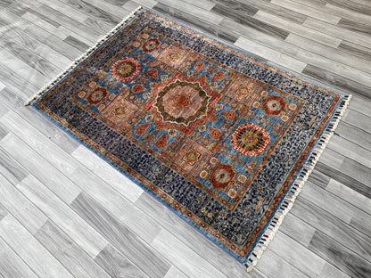 Hand Knotted Chobi Wool Rug | 151 CM x 102 CM SK#396