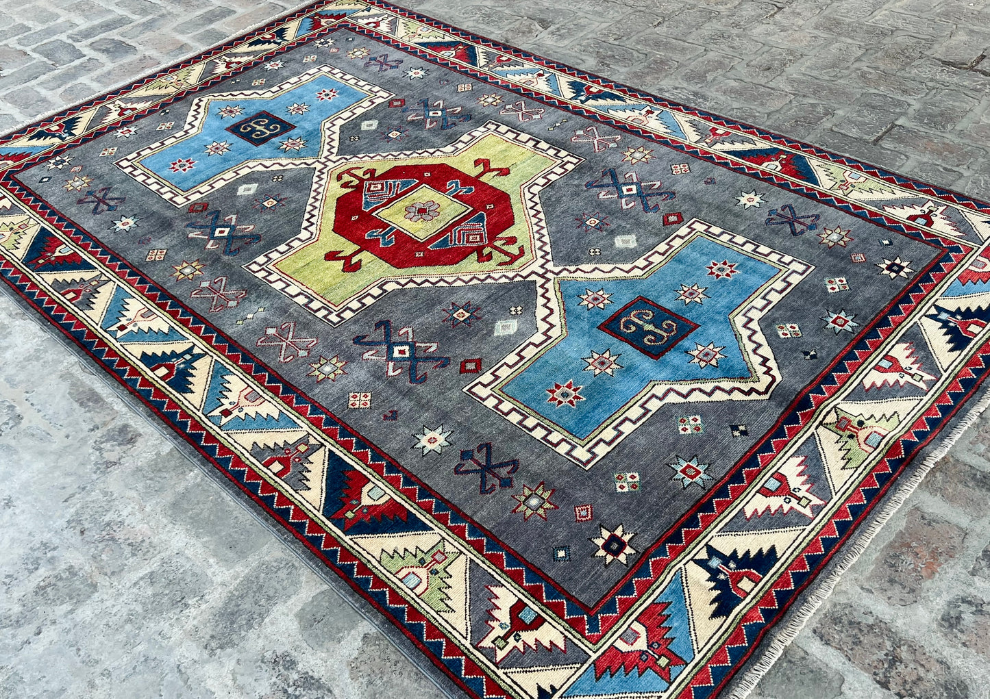Handmade Traditional Kazak Rug  288 cm x 172 cm KSB#11969