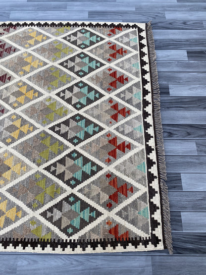 Handmade Flat Weave  Kilim Rug |207 CM x 151 CM KAS#92