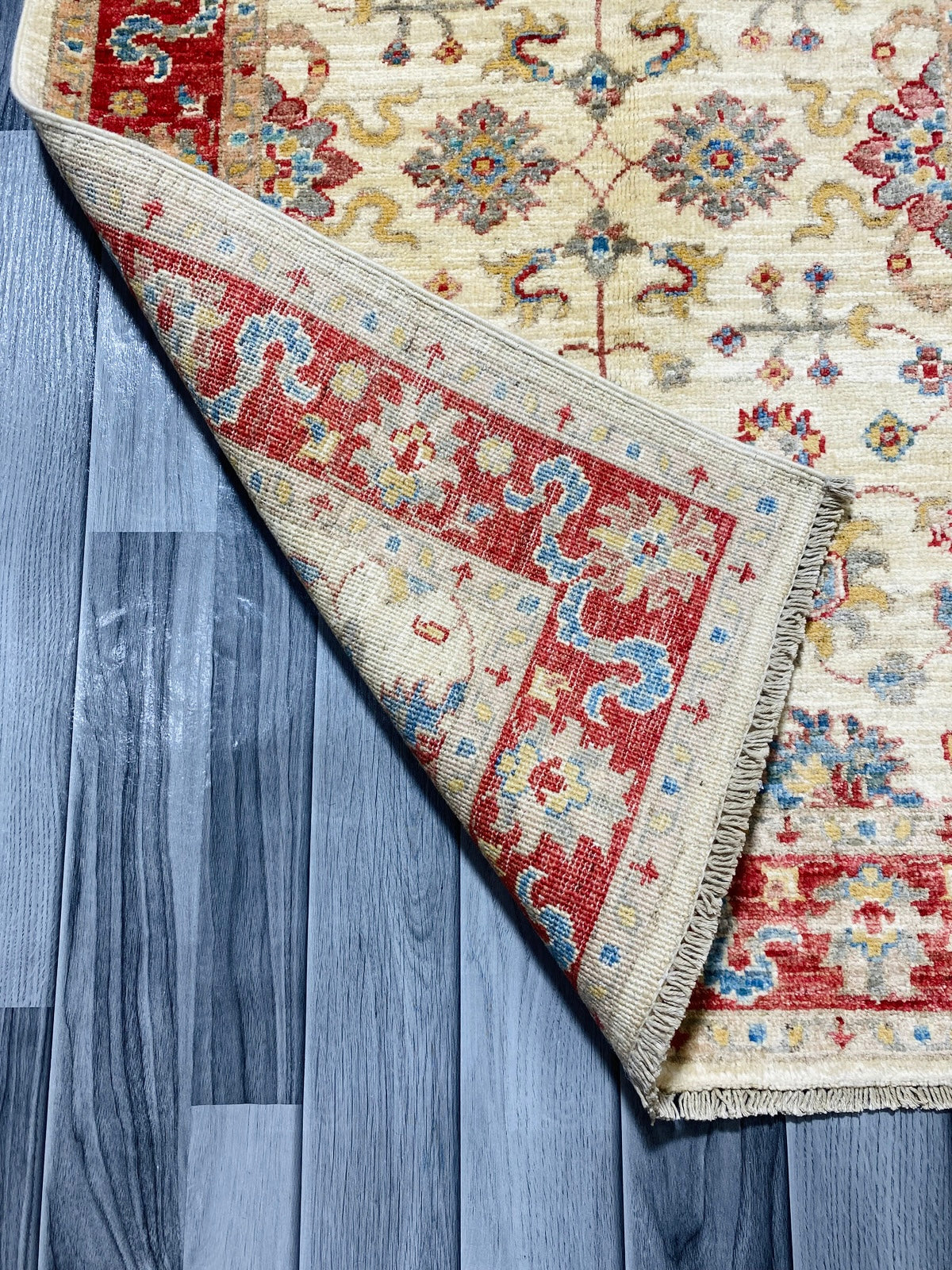 Handmade Chobi Wool Rug  ( 125 CM x 82 CM ) SS#55