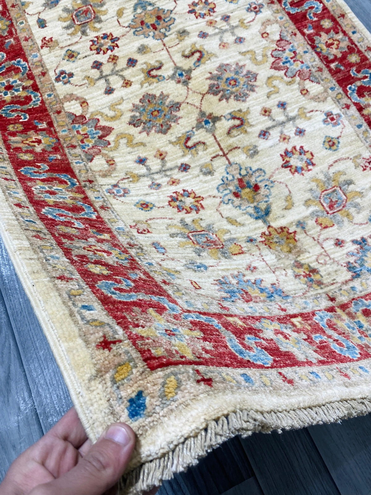 Handmade Chobi Wool Rug  ( 125 CM x 82 CM ) SS#55