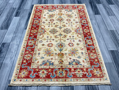 Handmade Chobi Wool Rug  ( 125 CM x 82 CM ) SS#55