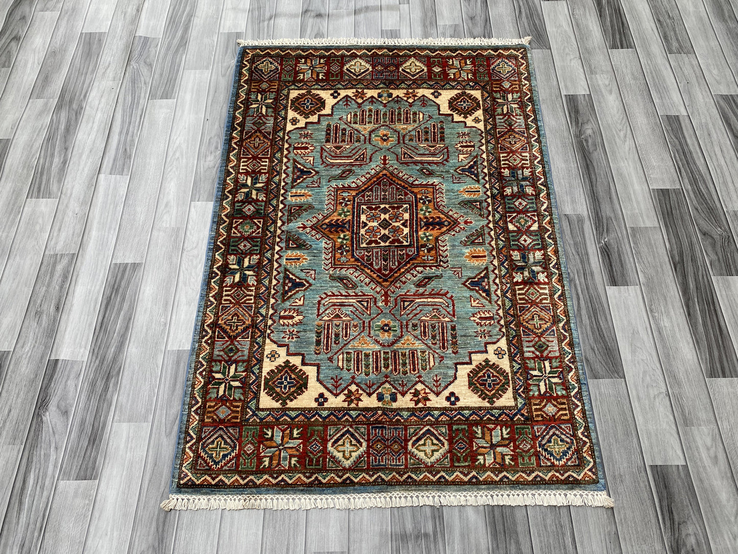 Hand Knotted Chobi Wool Rug | 148 CM x 102 CM SK#397