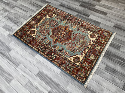 Hand Knotted Chobi Wool Rug | 148 CM x 102 CM SK#397