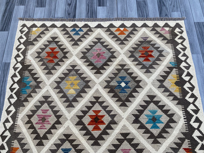Handmade Flat Weave  Kilim Rug |198 CM x 149 CM KAS#91