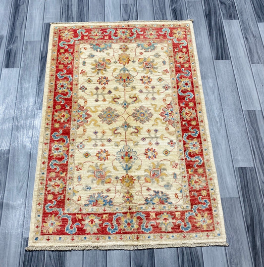 Handmade Chobi Wool Rug  ( 125 CM x 82 CM ) SS#55