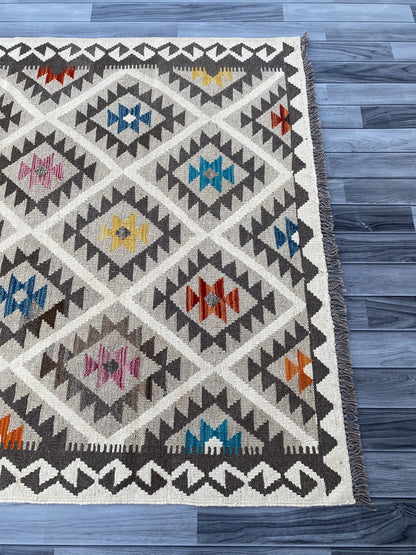 Handmade Flat Weave  Kilim Rug |198 CM x 149 CM KAS#91