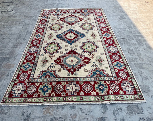 Handmade Traditional Kazak Rug  286 cm x 177 cm KSB#11977
