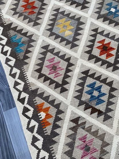Handmade Flat Weave  Kilim Rug |198 CM x 149 CM KAS#91