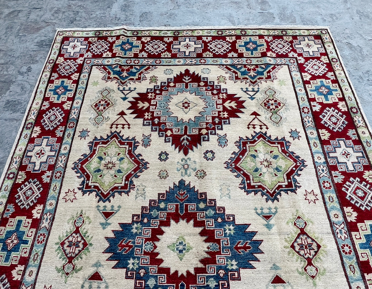 Handmade Traditional Kazak Rug  286 cm x 177 cm KSB#11977