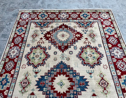 Handmade Traditional Kazak Rug  286 cm x 177 cm KSB#11977