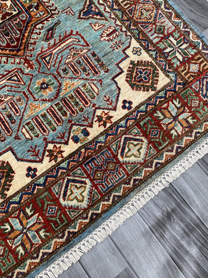 Hand Knotted Chobi Wool Rug | 148 CM x 102 CM SK#397