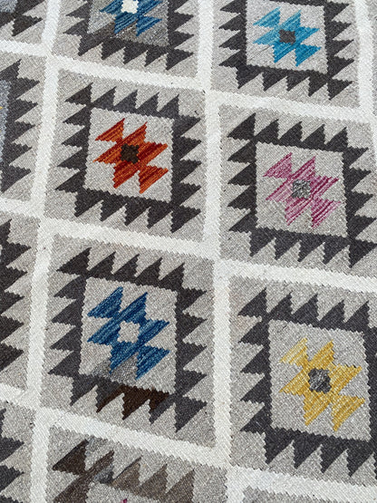 Handmade Flat Weave  Kilim Rug |198 CM x 149 CM KAS#91