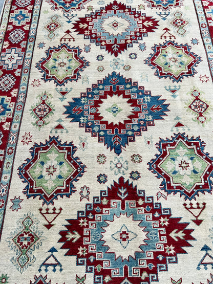 Handmade Traditional Kazak Rug  286 cm x 177 cm KSB#11977