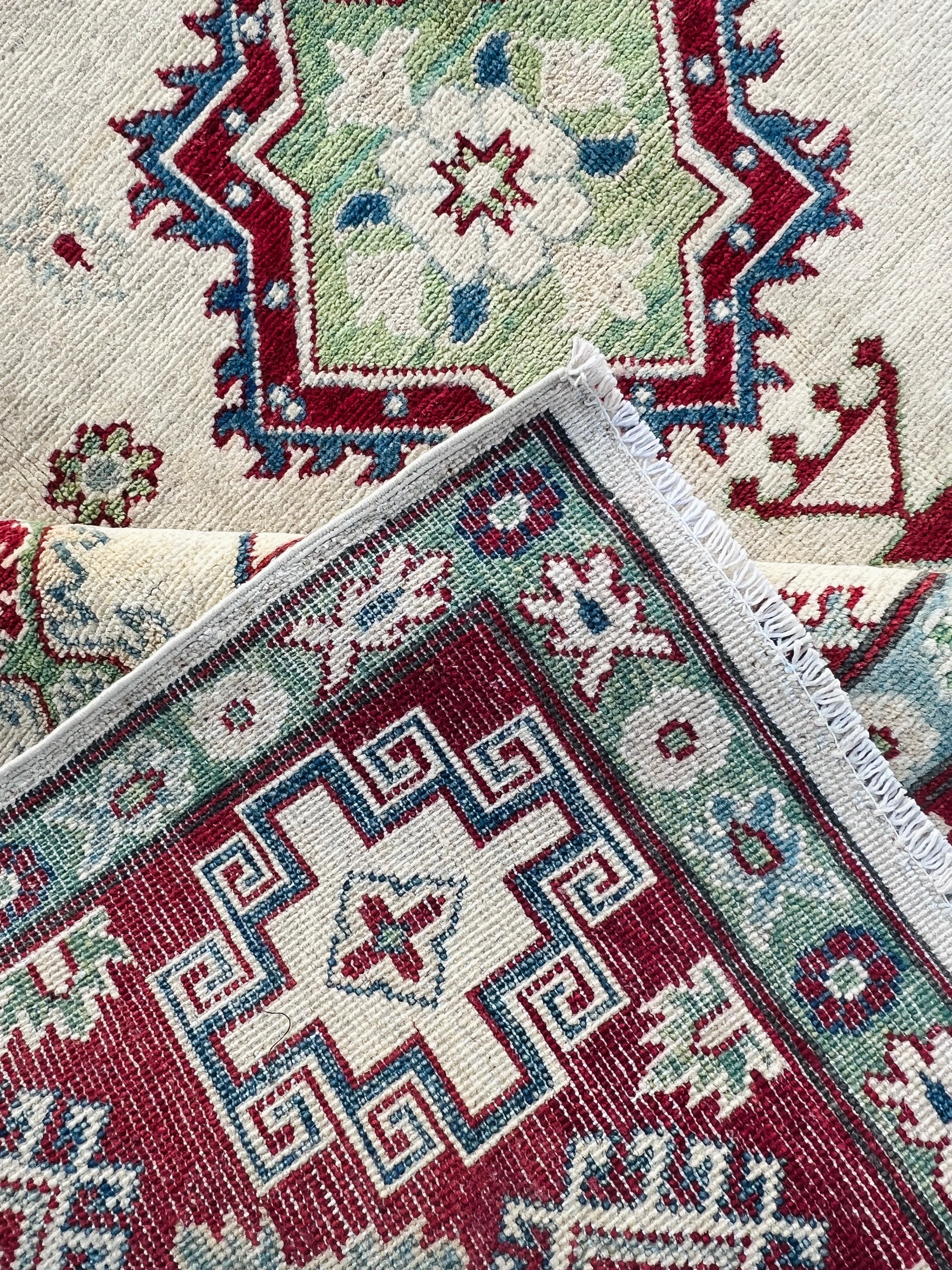Handmade Traditional Kazak Rug  286 cm x 177 cm KSB#11977
