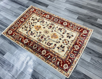 Handmade Fine Quality Chobi Wool Rug  ( 125 CM x 80 CM ) SS#57