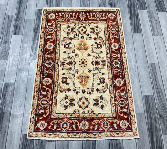 Handmade Fine Quality Chobi Wool Rug  ( 125 CM x 80 CM ) SS#57