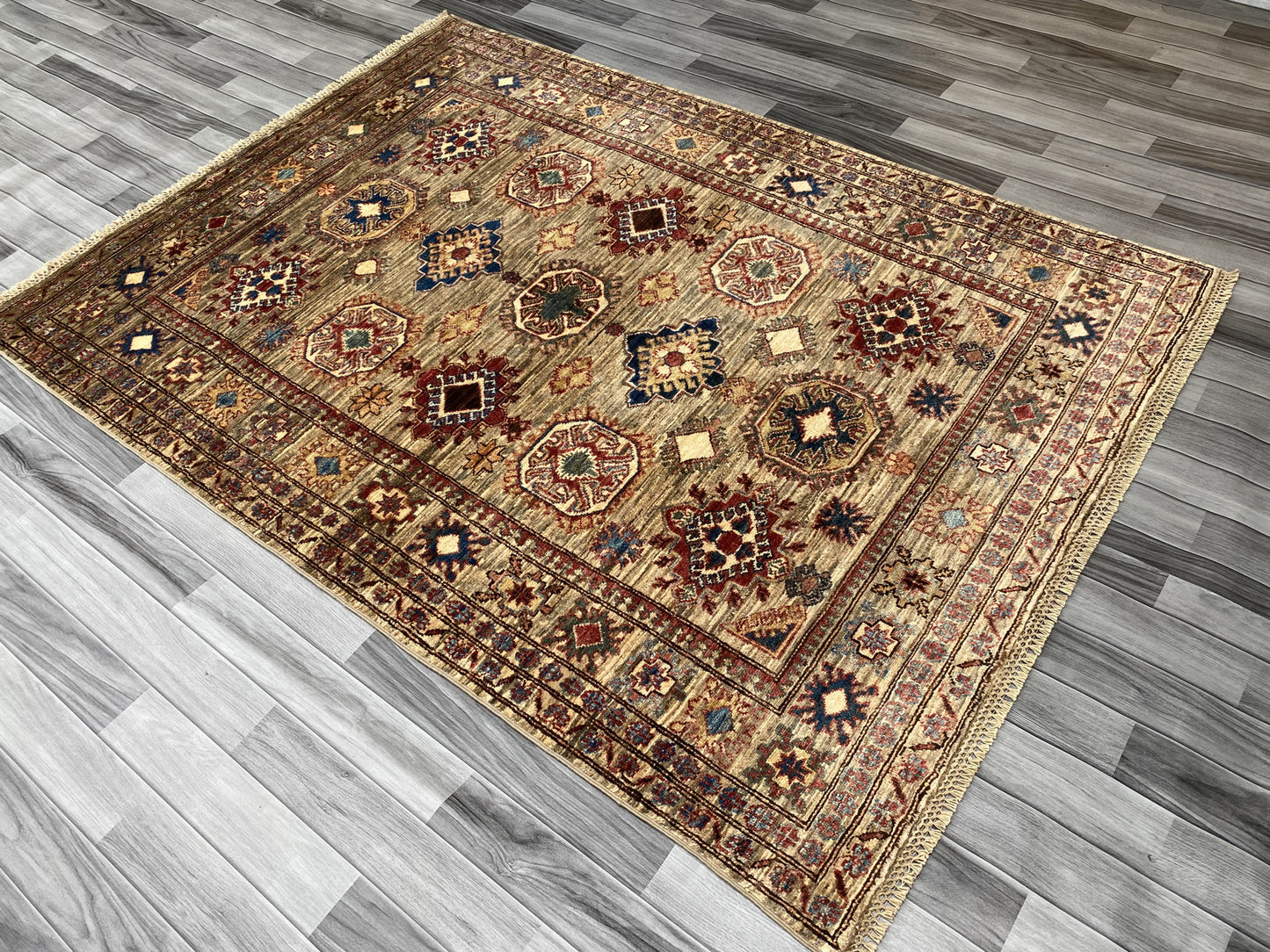 Hand Knotted Chobi Wool Rug | 210 CM x 152 CM SK#400