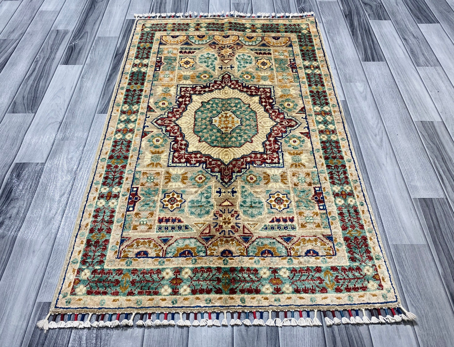 Handmade Fine Quality Chobi Wool Rug  ( 125 CM x 77 CM ) SS#56