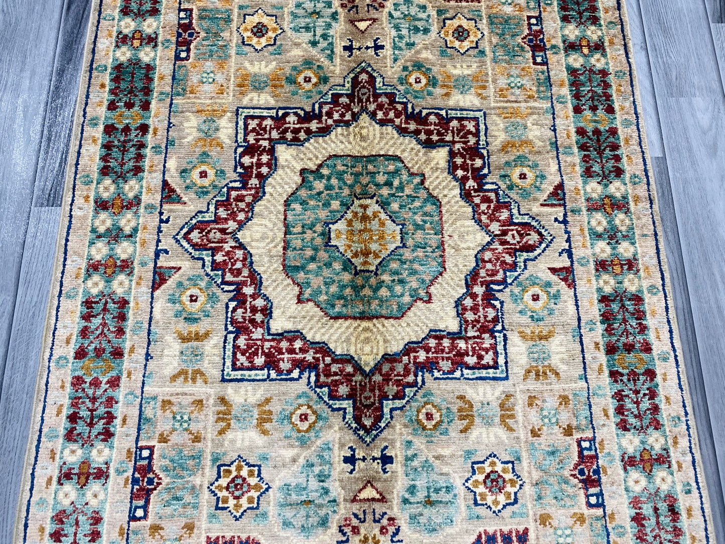 Handmade Fine Quality Chobi Wool Rug  ( 125 CM x 77 CM ) SS#56