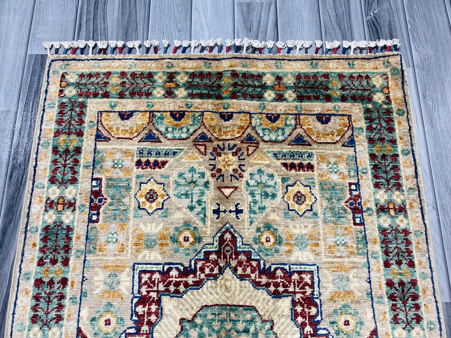Handmade Chobi Wool Rug  ( 125 CM x 80 CM ) SS#54