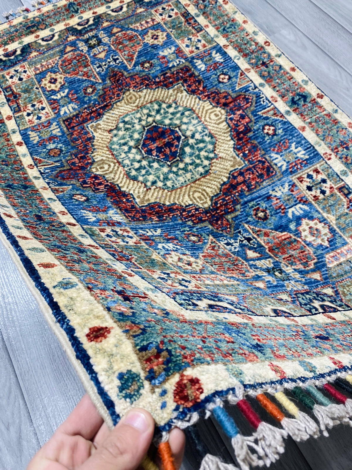 Handmade Chobi Wool Rug  ( 125 CM x 80 CM ) SS#53