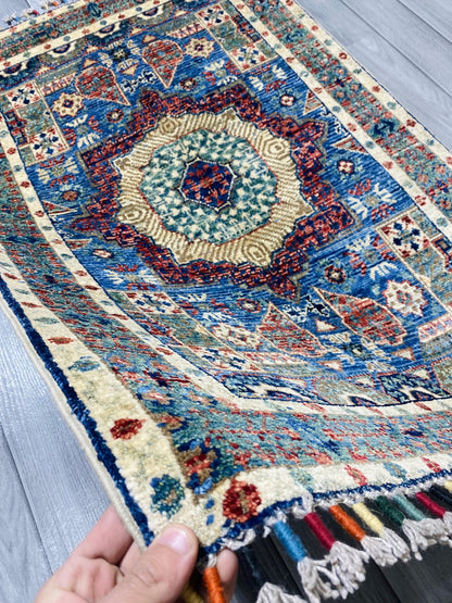 Handmade Chobi Wool Rug  ( 125 CM x 80 CM ) SS#53