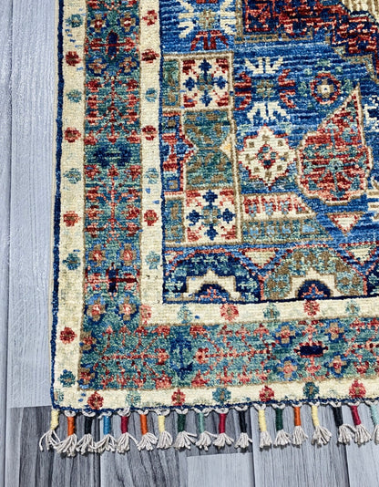 Handmade Chobi Wool Rug  ( 125 CM x 80 CM ) SS#53