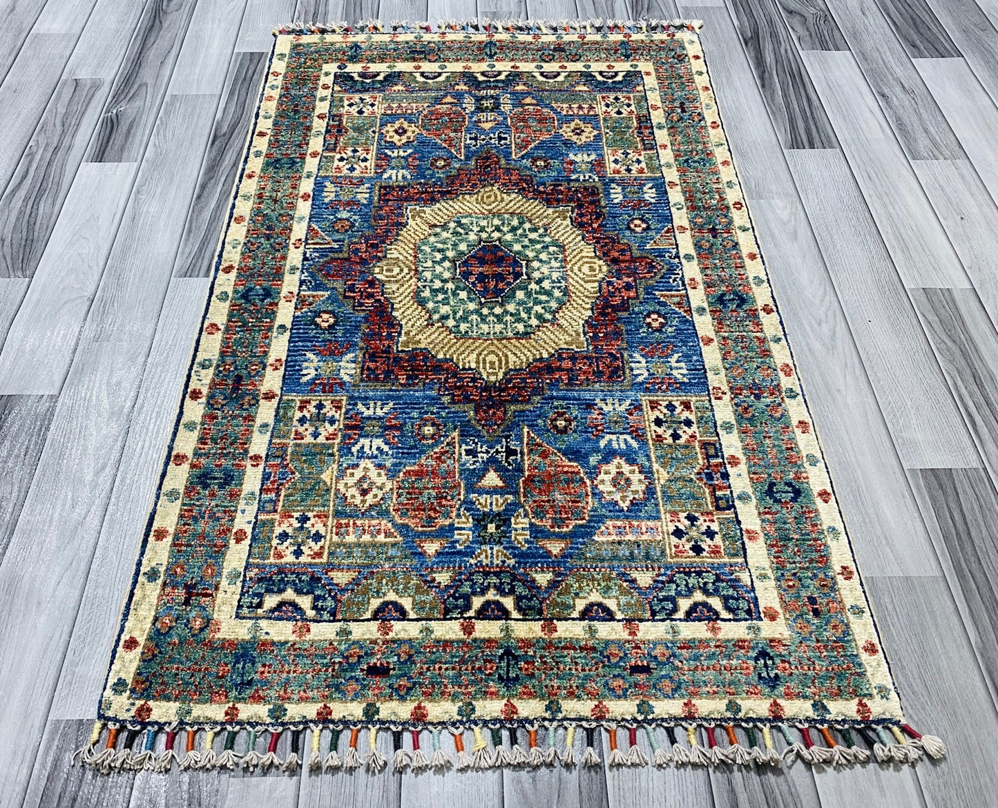 Handmade Chobi Wool Rug  ( 125 CM x 80 CM ) SS#53