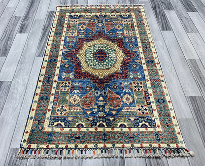 Handmade Chobi Wool Rug  ( 125 CM x 80 CM ) SS#53
