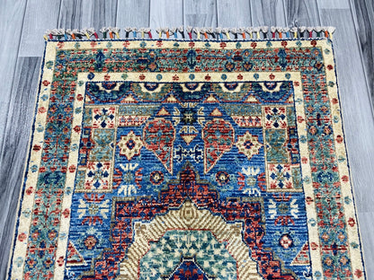 Handmade Chobi Wool Rug  ( 125 CM x 80 CM ) SS#53