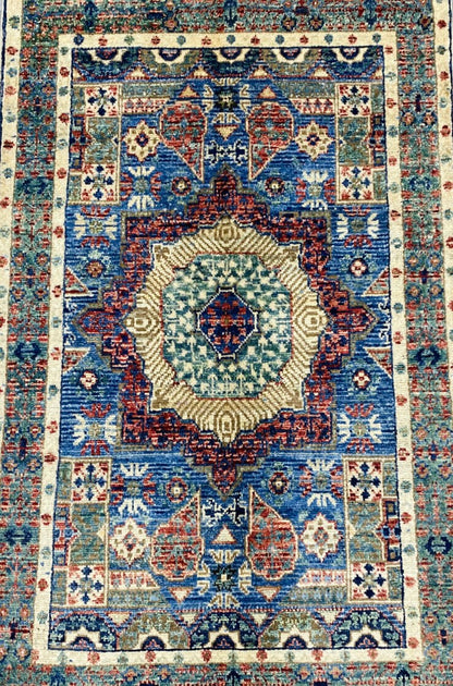Handmade Chobi Wool Rug  ( 125 CM x 80 CM ) SS#53