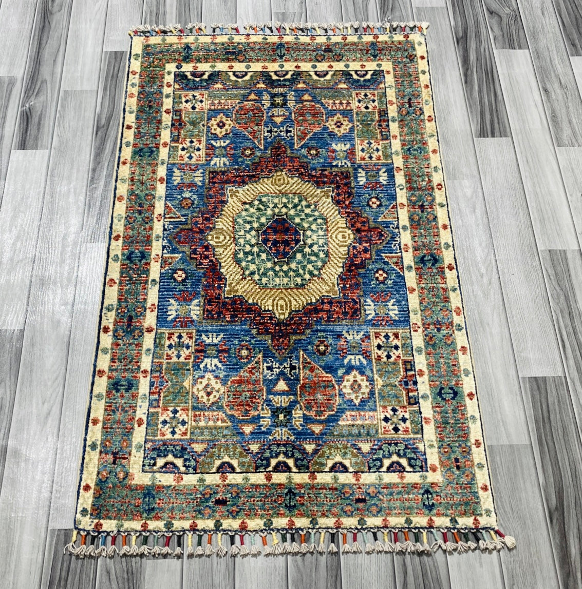 Handmade Chobi Wool Rug  ( 125 CM x 80 CM ) SS#53