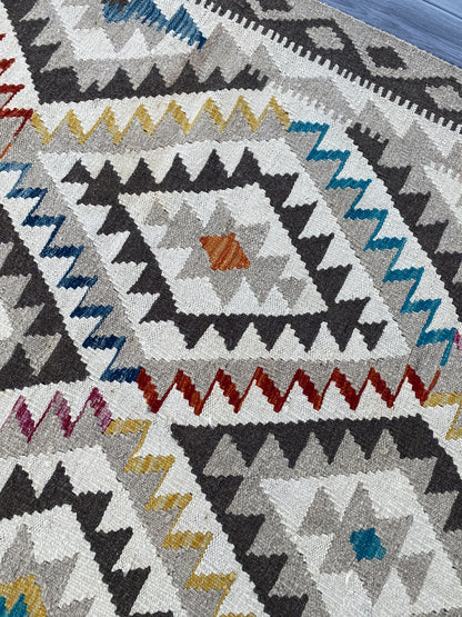 Afghan Handmade Chobi Kilim Rug |200 CM x 151 CM KAS#89