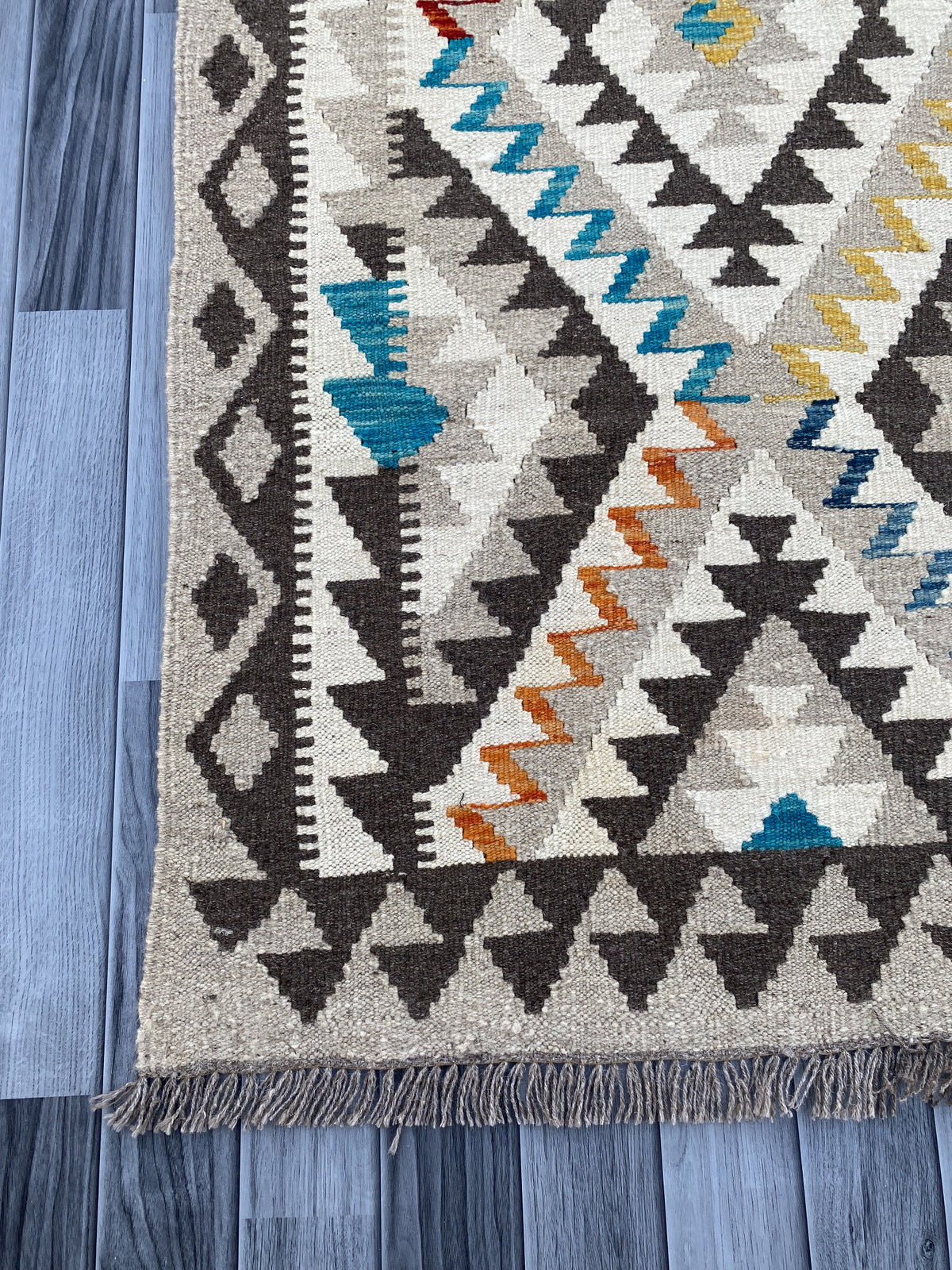 Afghan Handmade Chobi Kilim Rug |200 CM x 151 CM KAS#89