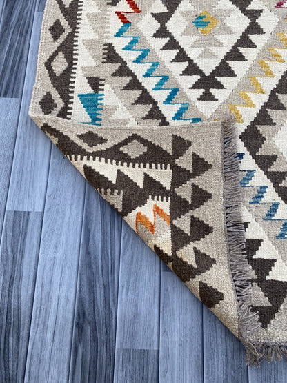Afghan Handmade Chobi Kilim Rug |200 CM x 151 CM KAS#89