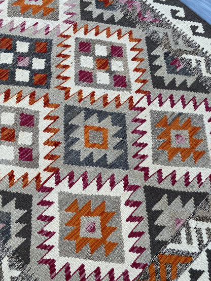Kuchi Afghan Handmade Maimana Kilim Rug |181 CM x  116 CM KAS#88