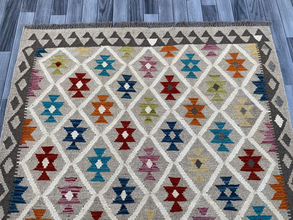 Handmade Afghan Kilim Rug |195 CM x 151 CM KAS#93