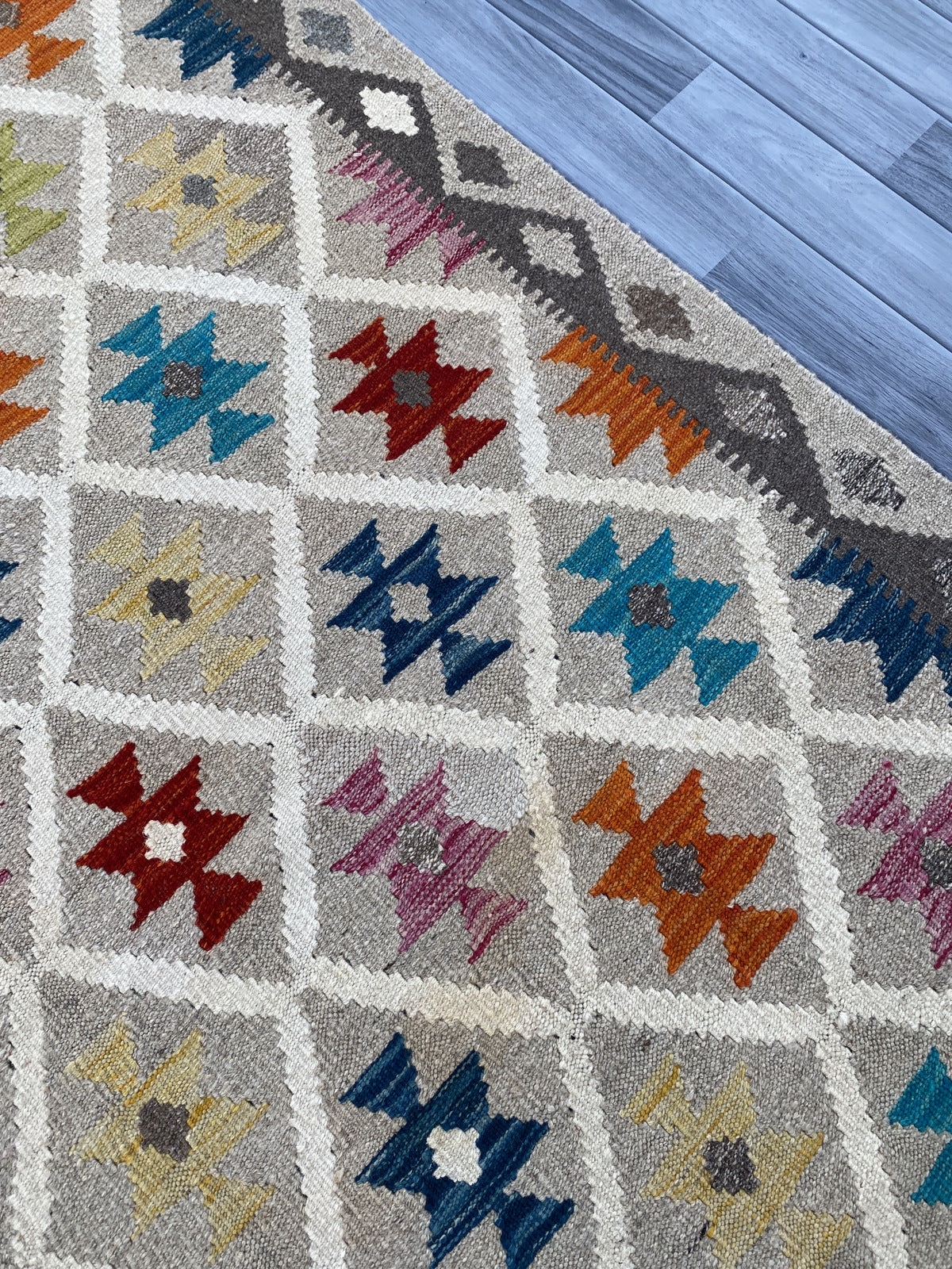 Handmade Afghan Kilim Rug |195 CM x 151 CM KAS#93