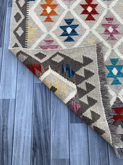 Handmade Afghan Kilim Rug |195 CM x 151 CM KAS#93
