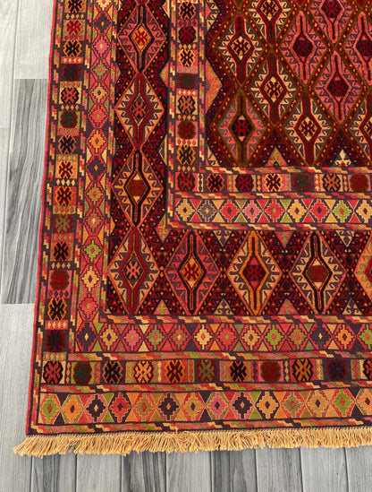 Handmade Afghan Meshwani Rug 191 CM x 148 CM #KAS 973