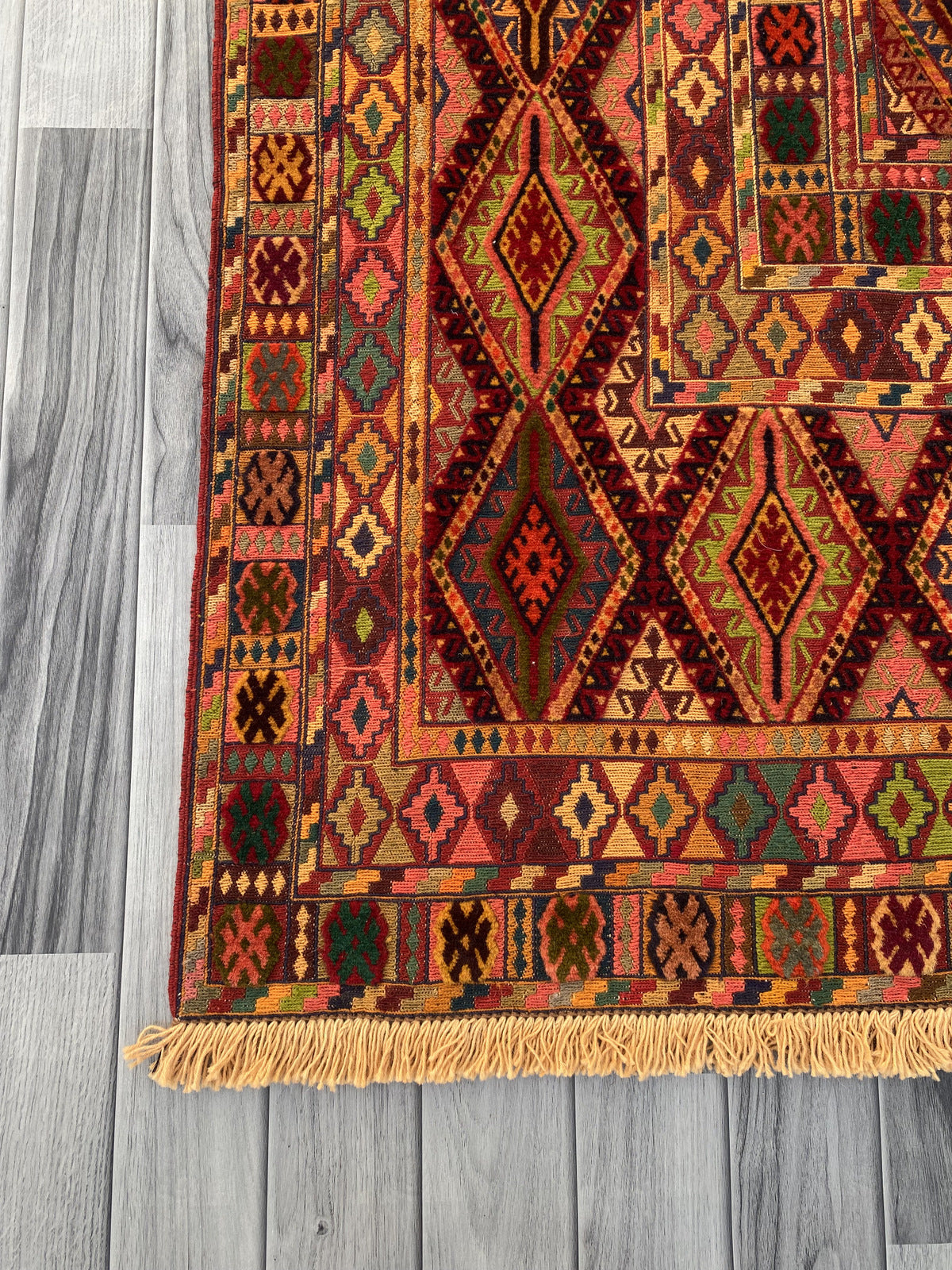Handmade Fine Quality Meshwani Rug 198 CM x 150 CM KAS # 976